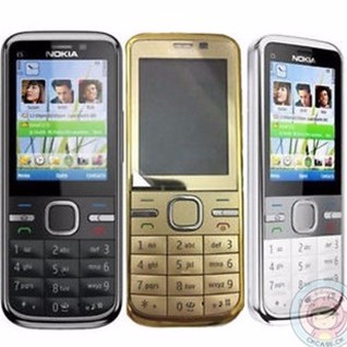 โทรศัพท์มือถือโนเกียปุ่มกด-nokia-c5-สีทอง-3g-4g-รุ่นใหม่2020-รองรับภาษาไทย