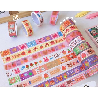 เทปตกแต่ง washi ญี่ปุ่น maskingtape <<พร้อมส่ง >>