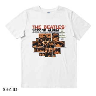เสื้อยืดวงดนตรีเสื้อยืด พิมพ์ลาย Distro ยุค 30 | อัลบั้มวง The beatles Secondall size