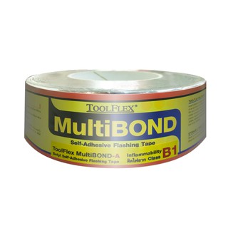 เทปกาวบิวทิว สำหรับปิดรอยต่อกันน้ำ TOOLFLEX Multibond A (10 เมตร) เทปอุดรอยรั่วหลังคา กันสาด กระจก พีวีซี