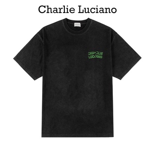 Charlie Luciano เสื้อยืดคอกลม แขนสั้น พิมพ์ลายตัวอักษร ทรงหลวม แฟชั่นฤดูร้อน สําหรับผู้ชาย และผู้หญิงยืด.สบาย.รัก