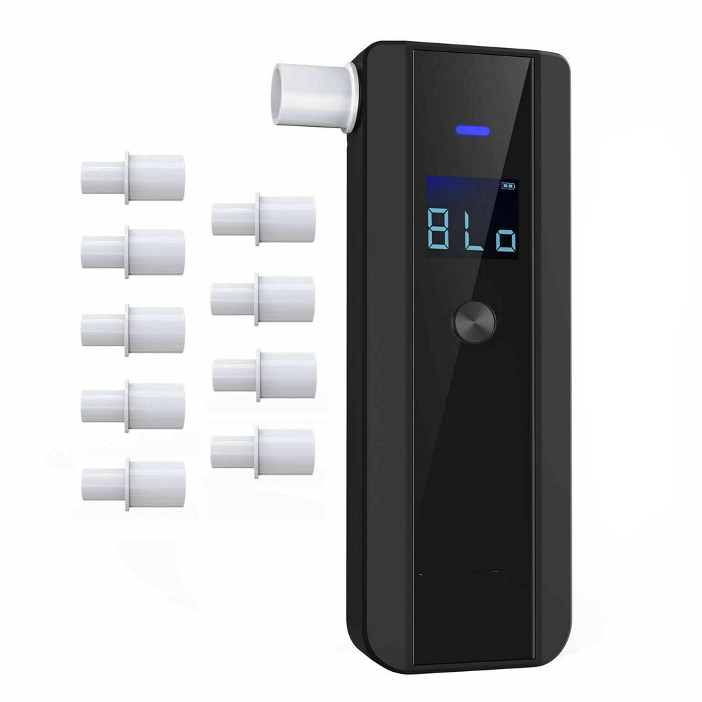 Digital Alcohol Tester LCD Police Professional Breathalyzer Grade ...