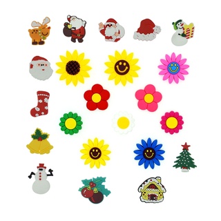 พร้อมส่ง กระดุมติดรองเท้า Crocs Jibbitz Pins Santa Claus DIY