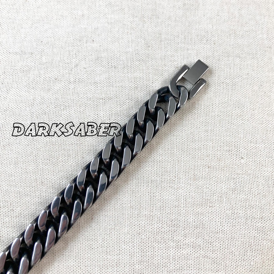 เลสข้อมือ-ข้อมือสแตนเลส-สีเงินเงา-รมดำ-หน้ากว้าง-12-มิล-สแตนเลส-เกรด-316l-แท้-100-ข้อมือเลส-กําไลสแตนเลส-สร้อยข้อมือ