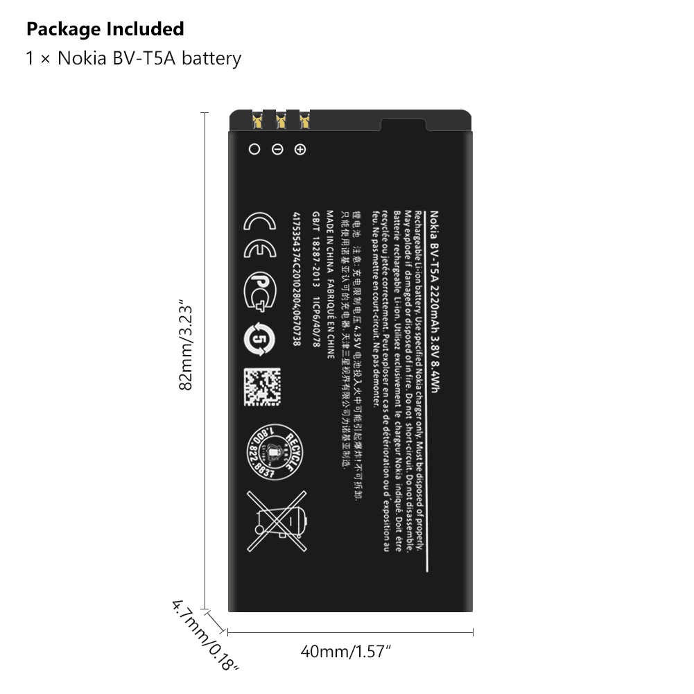 original-bv-t5a-แบตเตอรี่โทรศัพท์สำหรับ-nokia-rm1038-rm1040-lumia-550-730-735-738-superman-bvt5a-2220mah