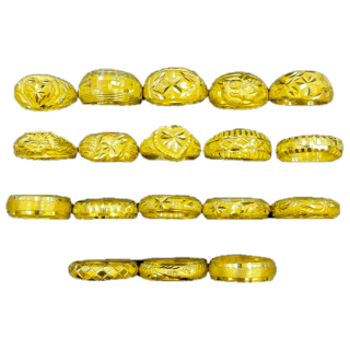 โปรโมชั่น : แหวนทองแท้ครึ่งสลึง 1.9 กรัม ทองแท้ 96.5% โปร่งรอบวงสุ่มลาย ตามภาพที่ลงไว้ เลือกไซส์ได้ มีใบรับประกัน จัดส่งทุกวัน