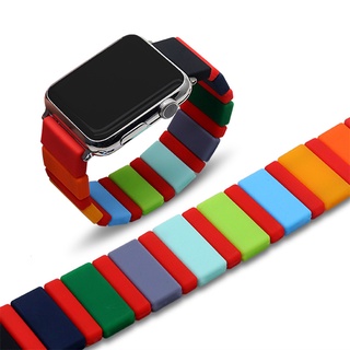 สินค้า สายนาฬิกาข้อมือซิลิโคน แบบยืดหยุ่น สําหรับ Apple Smartwatch 7 41 45 มม. 5 6 44 42 มม. iWatch 38 40 มม. W46 W26 + Dt100 W66 T500 Iwo7