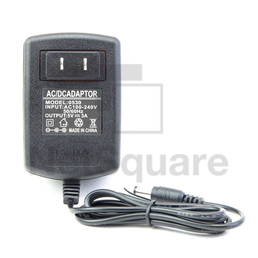 Adapter 5V 3A อะแดปเตอร์ DC Power Supply 5.5*2.5mm And 5.5*2.1mm US ...