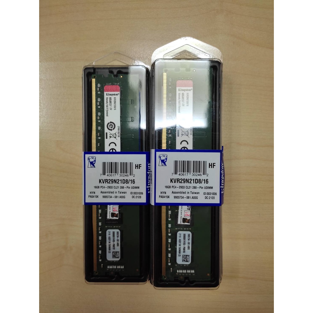 Kingston Ram KVR29N21D8/16 (DDR4-2933 16GB) | Shopee Thailand