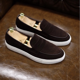 British Sneaker Leather Suede (Brown)