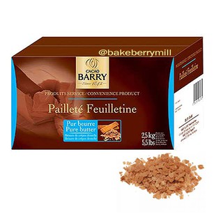 Cacao Barry Paollete feuilletine 250 g.แผ่นเครปฝรั่งเศสบางกรอบ