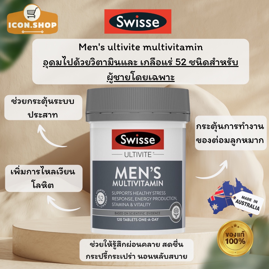 swisse-mens-ultivite-multivitamin-วิตามินรวมสำหรับผู้ชายโดยเฉพาะ