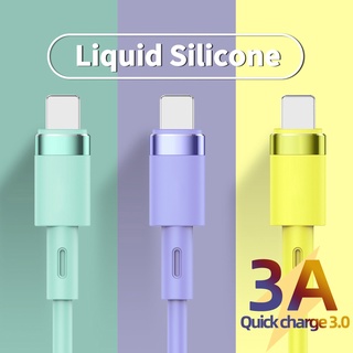 Liquid Data สายชาร์จ Micro USB Type C i11 i12 สายชาร์จเร็ว 3A ชาร์จเร็ว สายชุบซิลิโคน Fast Charging Cable รองรับ รุ่น