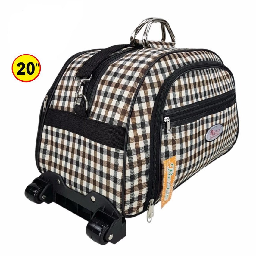 bagsmarket-blaze-ขนาด-20-นิ้ว-กระเป๋าเดินทางแบบถือพร้อมล้อลาก-กระเป๋าสะพาย-กระเป๋าถือ-blueberry