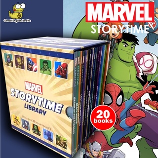 (ใช้โค้ดรับcoinคืน10%ได้) พร้อมส่ง  Marvel Storytime Series Box Set (20 Books) Hardcover ปกแข็ง