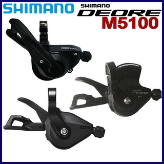 Shimano DEORE M5100 คันเกียร์ซ้าย ขวา 2x11 แคลมป์ความเร็ว ของแท้ Shimano I-Spec EV Shifter