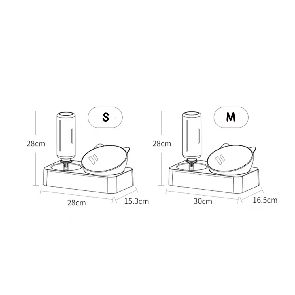 c-amp-d-พร้อมส่ง-pet-bowl-ชามให้อาหารพร้อมน้ำสำหรับสุนัขและแมว-ชามอาหารหมาแมว-พร้อมให้น้ำอัตโนมัติ-ชามอาหารสัตว์เลี้ยง
