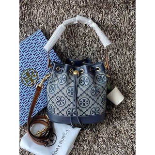 Tory Burch T Monogram jacquard bucket bag