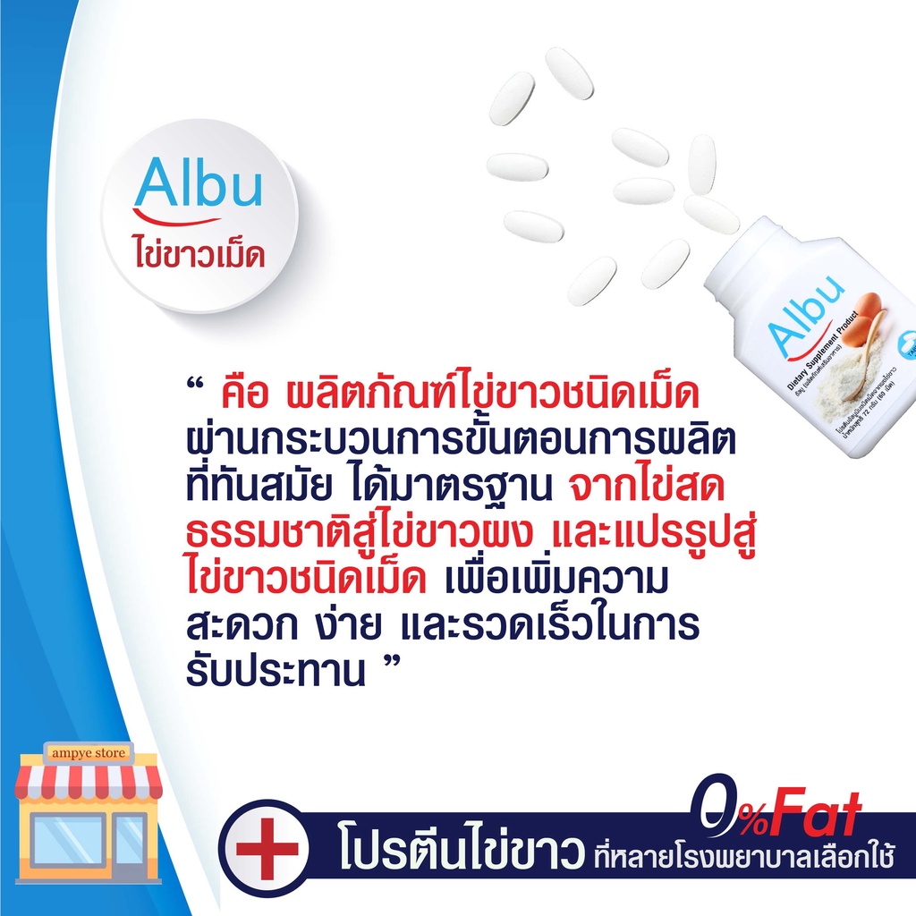 กินอยู่ดี-albu-ไข่ขาวเม็ดแบบกระปุก-โปรตีนไข่ขาวอัลบูมิน-60เม็ด-1กระปุก