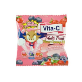ภาพหน้าปกสินค้าVita-C Lutein Gummy Multi Fruit ไวต้า-ซี ลูทีน กัมมี่ วิตามินซี บำรุงสายตา ขนาด 20 กรัม จำนวน 1 ซอง (17599) จากร้าน medicalhub115 บน Shopee