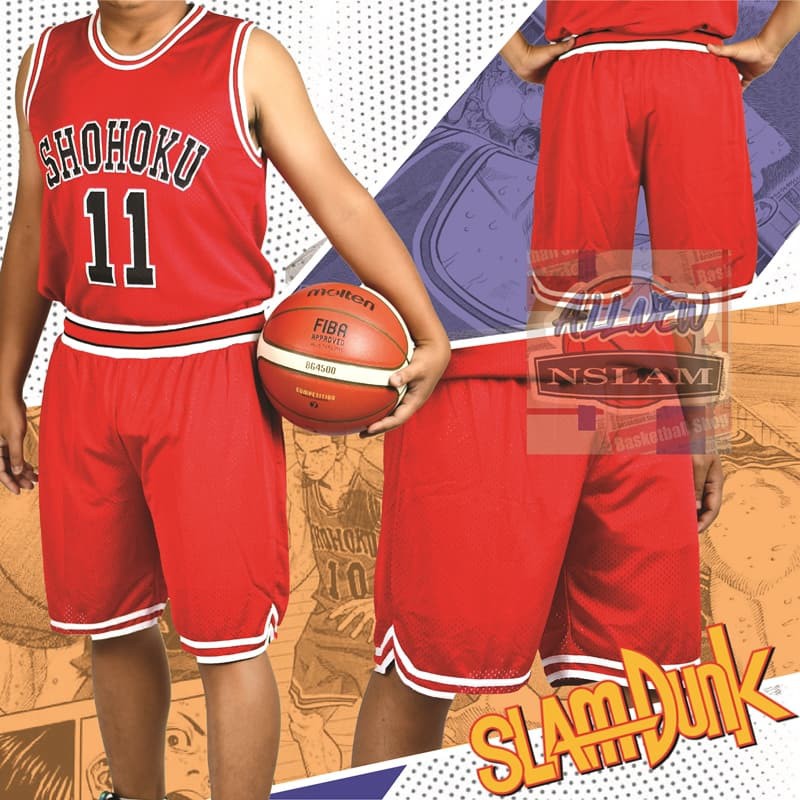 ภาพสินค้ากางเกงบาสเกตบอล การ์ตูน SLAMDUNK Team : SHOHOKU โชโฮคุ กางเกงสแลมดั๊งค์ กางเกงโชโฮคุ จากร้าน nslambasketball บน Shopee ภาพที่ 1