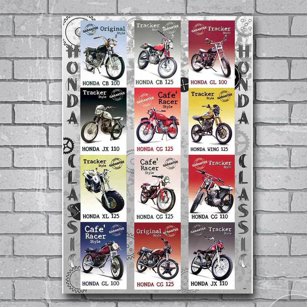 โปสเตอร์-รถ-จักรยานยนต์-ฮอนด้า-honda-มอเตอร์ไซค์-โปสเตอร์ติดผนัง-โปสเตอร์สวยๆ-ภาพติดผนังสวยๆ-poster-ส่งemsด่วนให้เลยครับ