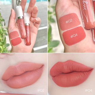 SET GLOSS MYCA Q2+Q4 (เซ็ตคู่ 2 ชิ้น) กลอสเนื้อแมท สีสันสวยงาม เนื้อสัมผัสนุ่มเนียนละเอียด เกลี่ยง่าย ติดทนนาน กันน้ำ