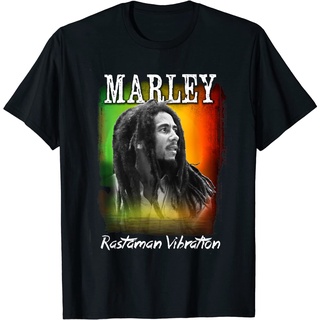 เสื้อยืดผ้าฝ้ายพิมพ์ลายคลาสสิก เสื้อยืดแขนสั้น พิมพ์ลาย Bob Marley Rastaman Sunset แฟชั่นสําหรับผู้ชาย และผู้หญิง