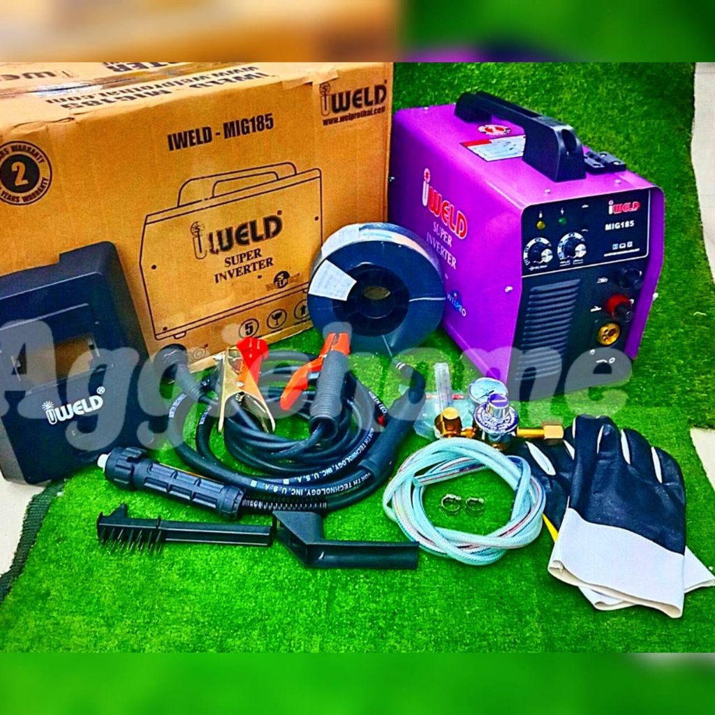 iweld-เครื่องเชื่อม-ไฟฟ้า-รุ่น-mig185-220v-กระแสไฟ-180-แอมป์-2ระบบ-เชื่อม-co2-ใส่ลวดได้-5-kg-เครื่องเชื่อม-ตู้เชื่อม