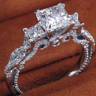 ภาพขนาดย่อของสินค้าSeusuk แหวนเพชรประดับเพชรแฟชั่นสำหรับคู่แต่งงาน