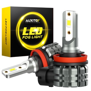 Auxito หลอดไฟตัดหมอก H11 LED H8 H10 HB3 HB4 15W 4000LM 6000K CSP ชิป LED สําหรับรถยนต์ 2 ชิ้น