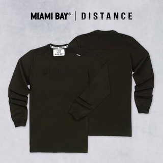 Miami Bay® เสื้อยืดแขนยาว รุ่น Distance สีเขียวขี้ม้า (ราคาต่อตัว)