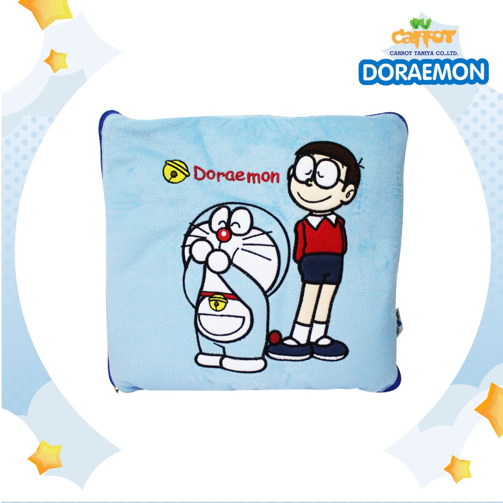 หมอนผ้าห่มโดราเอมอน-โดเรมอน-doraemon-โดเรมอนและเพื่อน-ผ้าห่มเนื้อหนานุ่ม-ผืนใหญ่-สินค้าลิขสิทธิ์แท้-จากโรงงานผู้ผลิต