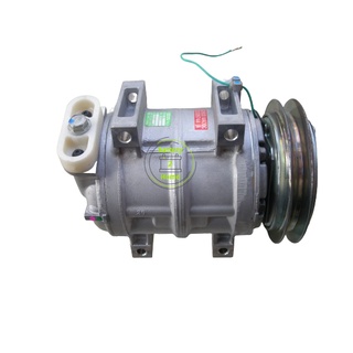 คอมแอร์ กีกิ อีซูซุ เดก้า -ร่องB(506012-1520)ใหม่24V Gigi Compressor  ISUZU DECA