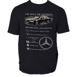 เสื้อยืดลายกราฟฟิกอุปกรณ์เสริมรถยนต์ Mercedes Benz W 124