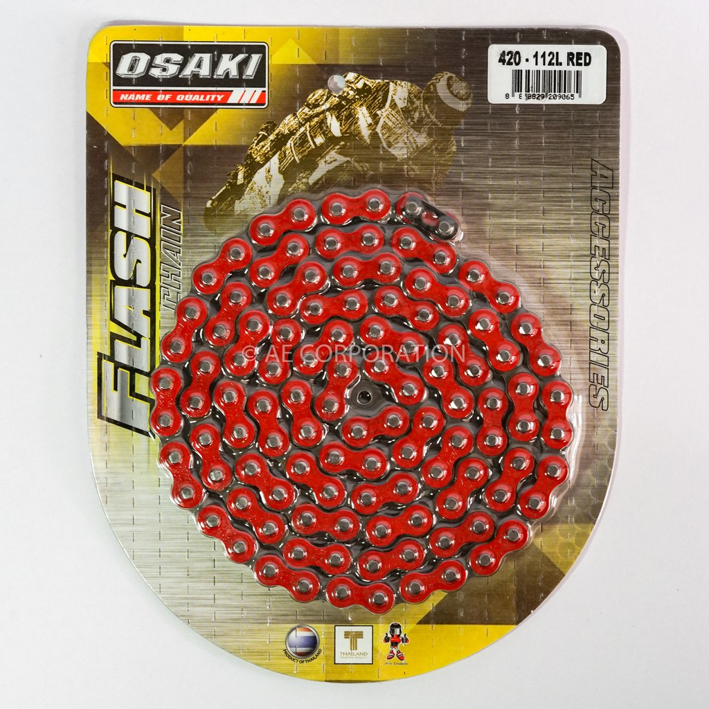 โซ่สี Osaki 114 ข้อ โซ่สี โซ่มอไซค์ทุกรุ่น มีหลายสีให้เลือก 300IQ ...
