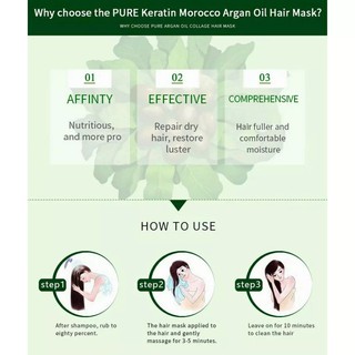 ภาพขนาดย่อของภาพหน้าปกสินค้าPure Keratin Hair Restructuring Treatment Mask / Agan oil Smooth Hairทรีทเม้นท์บำรุงผม ขนาด 500ml. จากร้าน jbdbeauty บน Shopee ภาพที่ 2