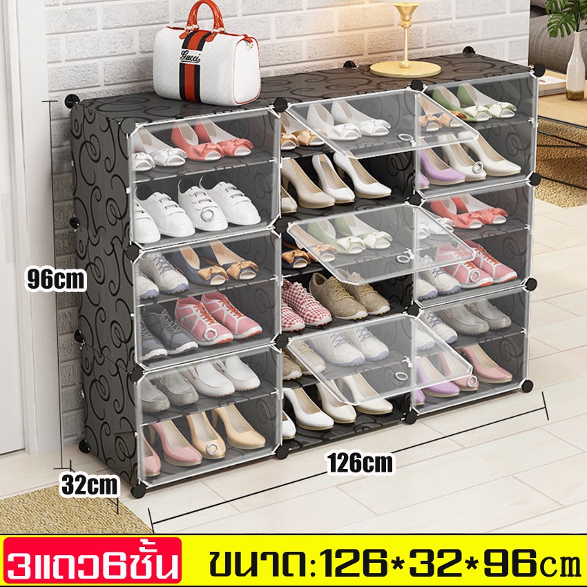 ภาพสินค้าชั้นวางรองเท้า ตู้ใส่รองเท้า ชั้นรองเท้า ตู้รองเท้า Shoes Rack ชั้นวางรองเท้าขนาดใหญ่ กล่องใส่รองเท้า ชั้นอเนกประสงค์ จากร้าน sailor.mall บน Shopee ภาพที่ 8