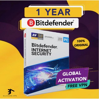 Bitdefender Internet Security 2022 1 ปี - ORIGINAL Antivirus ซอฟต์แวร์ป้องกันความปลอดภัย