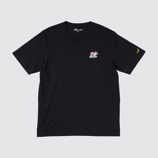 Uniqlo เสื้อยืดลําลองสําหรับผู้ชาย/ผู้หญิงแขนสั้นคอกลมลาย Minions Ut (ตาใหญ่) 442381 เสื้อคู่ ผ้านำเข้า พร้อม