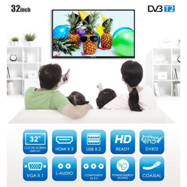 ภาพหน้าปกสินค้าWorldtech 32 นิ้ว Digital LED TV ดิจิตอล ทีวี HD Ready จากร้าน jaloby บน Shopee