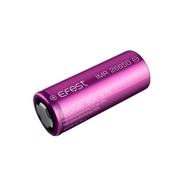 2ก้อน-ถ่านชาร์จefest-imr-26650-4200mah-50a-3-7v-ถ่านชาร์จคุณภาพสูง-รับประกัน-3-ปีจากผู้ผลิต