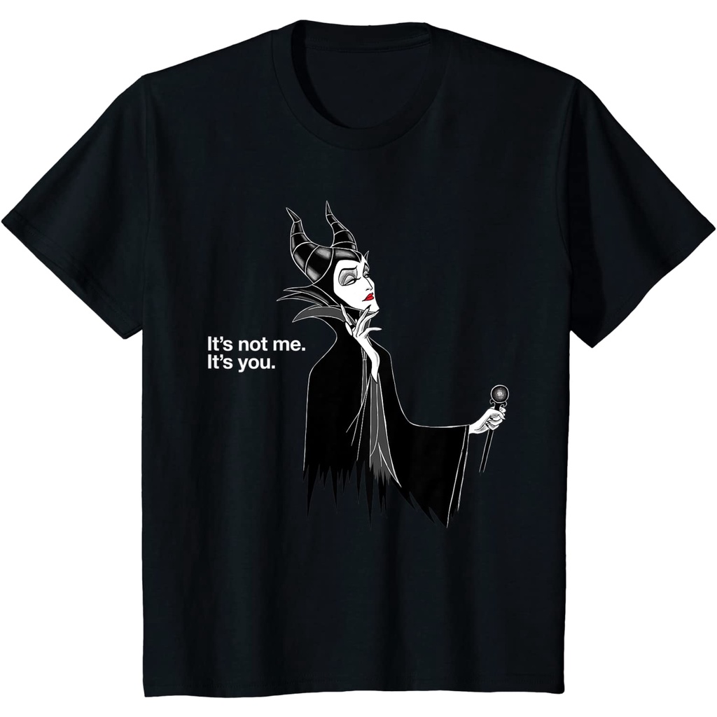 เสื้อยืดผ้าฝ้ายพิมพ์ลายขายดี-เสื้อยืด-พิมพ์ลาย-disney-villains-maleficent-it-not-me-it-you-สําหรับผู้ชาย