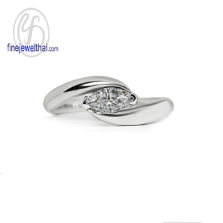 Finejewelthai แหวน-แหวนเพชร-แหวนเงินแท้-Endless-Diamond-CZ-Silver-Ring - R1158cz