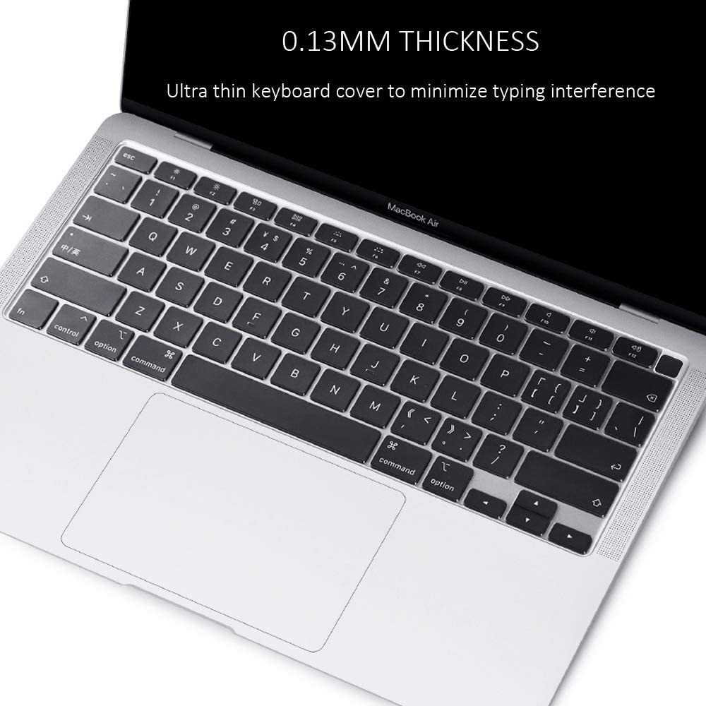 แผ่นซิลิโคน-ภาษาไทย-new-macbook-air-13-2020-a2179-ซิลิโคนรอง-คีย์บอร์ด-silicone-keyboard-cover-macbook