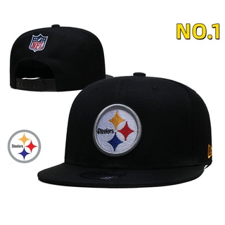 【พร้อมส่ง】หมวกเบสบอล Nfl Pittsburgh Steelers สไตล์ฮิปฮอป สีดํา สําหรับทุกเพศ