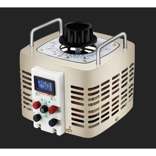 ใหม่ TDGC2-3KVA VARIAC 0-250V 12A จอดิจิตอล วาริแอค หม้อแปลงแกนหมุนแบบปรับได้