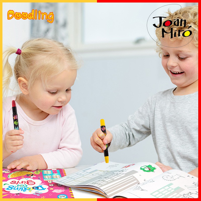 หนังสือสอนวาดภาพ-doodling-for-girls-ยี่ห้อ-joan-miro-ของแท้-100-สินค้าพร้อมส่ง