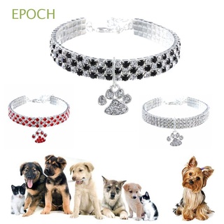 Epoch ปลอกคอฝังเพชรประดับคริสตัล Rhinestone หลากสีสําหรับสัตว์เลี้ยงสุนัขแมว