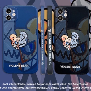 เคส iPhone เคสไอโฟน Iphone case Violent bear iPhone 11 Pro Max X Xr Xs Max 6 6s 7 8 Plus Se 2020 12 pro max 12 mini 13 pro max 13 iPhone case